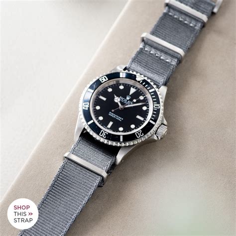 what size nato strap for rolex gmt|Rolex submariner suede strap.